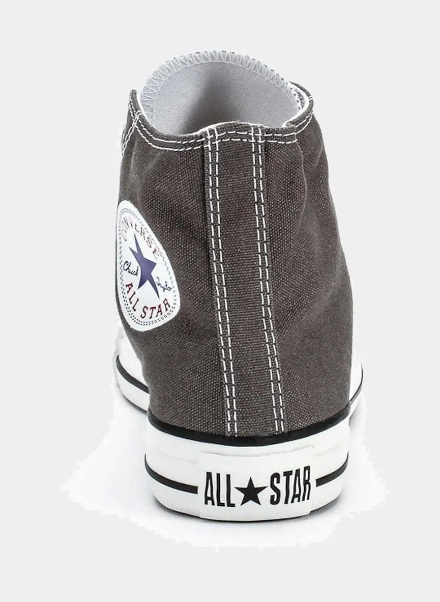 Chuck Taylor All Star Classic Colors High Solid Canvas Adult Lifestyle Shoe (Charcoal/White)