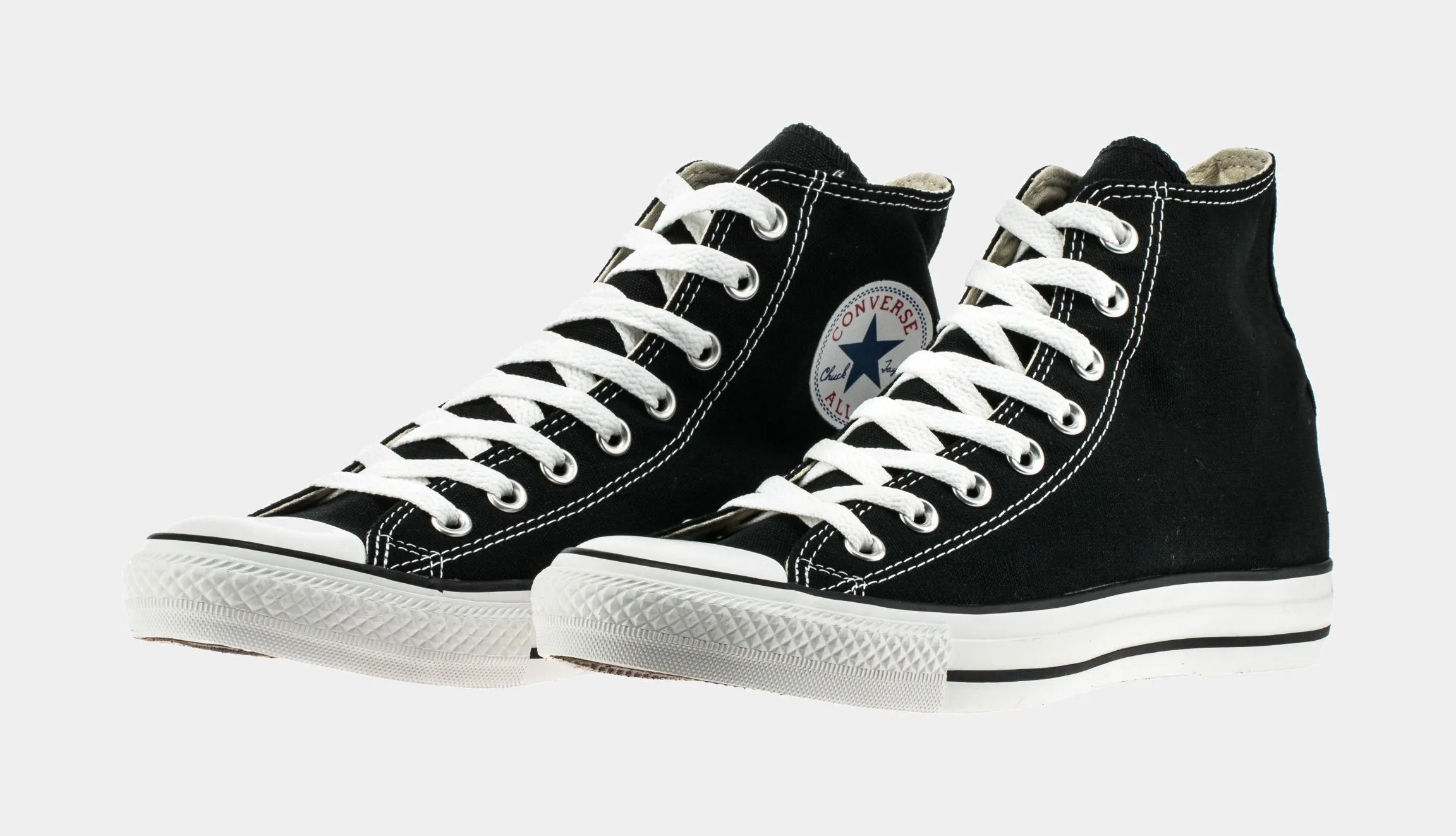 Chuck Taylor All Star Classic Colors High Solid Canvas Mens Lifestyle Shoe (Black)