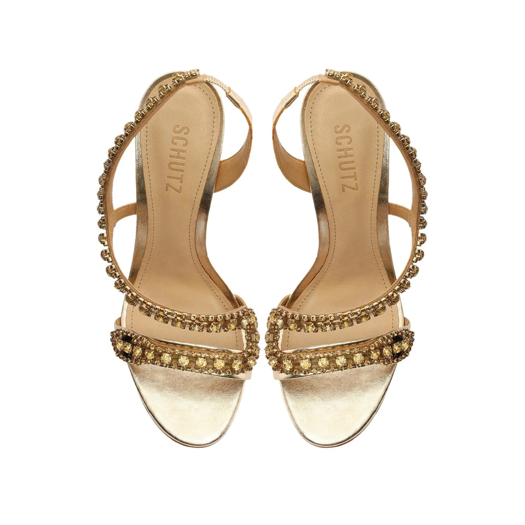 Court Metallic Sandal - Gold