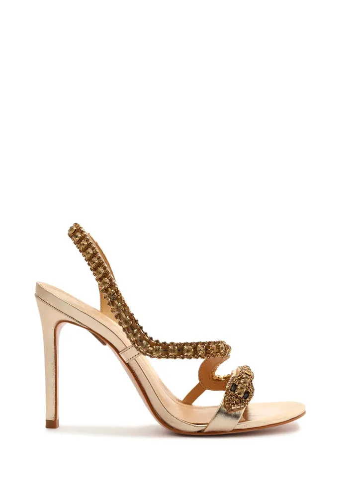 Court Metallic Sandal - Gold