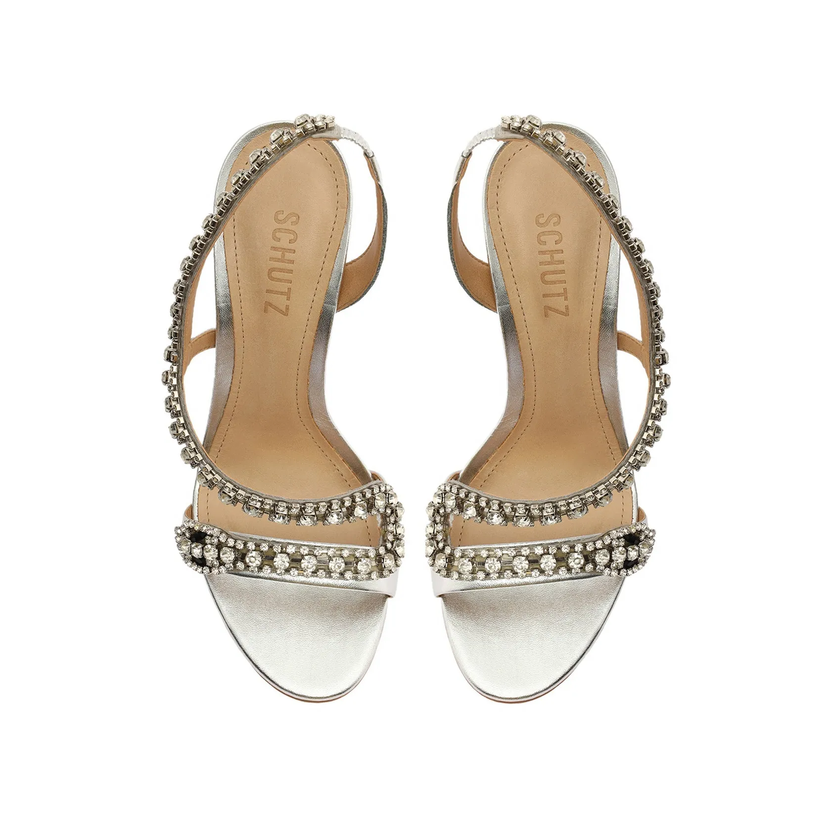 Court Metallic Sandal - Silver