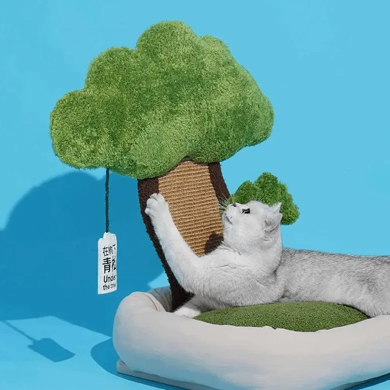 Cozy Pine Bonsai Cat Bed – Comfortable, Multi-Functional, and Nature-Inspired Pet Bed