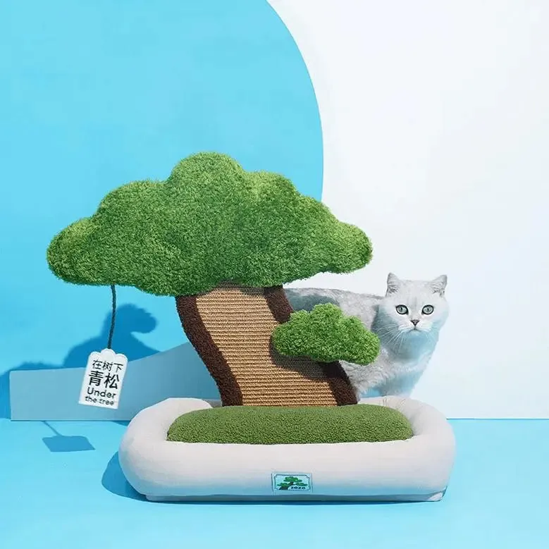 Cozy Pine Bonsai Cat Bed – Comfortable, Multi-Functional, and Nature-Inspired Pet Bed