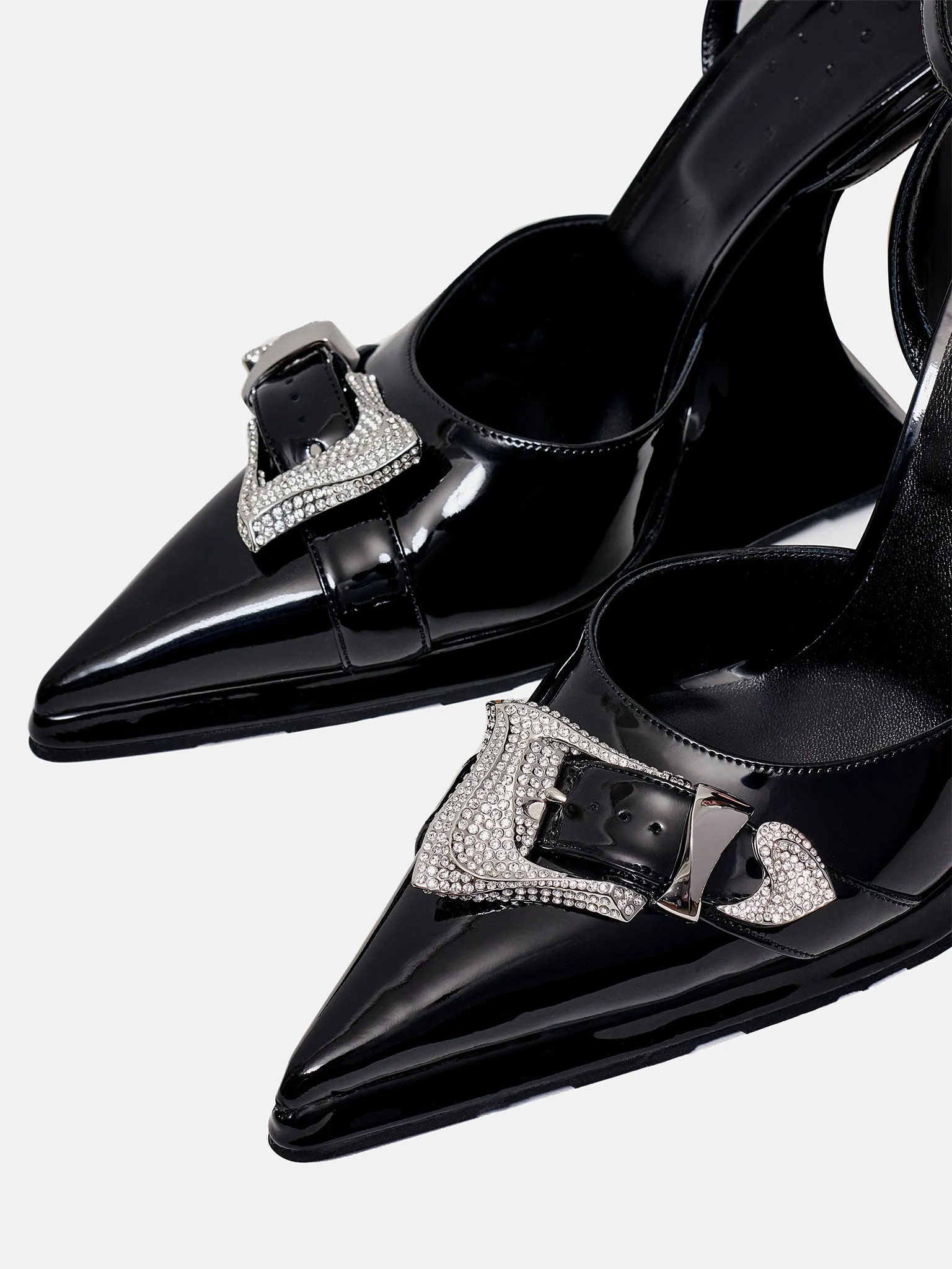 Cruella Shoes Patent Leather Black