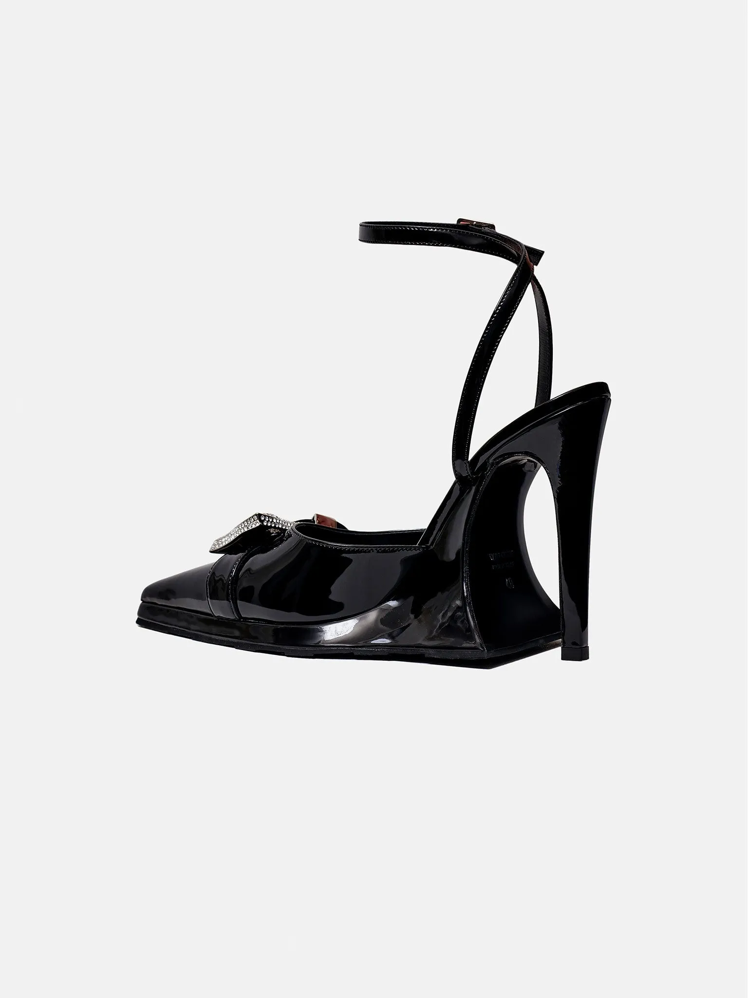 Cruella Shoes Patent Leather Black