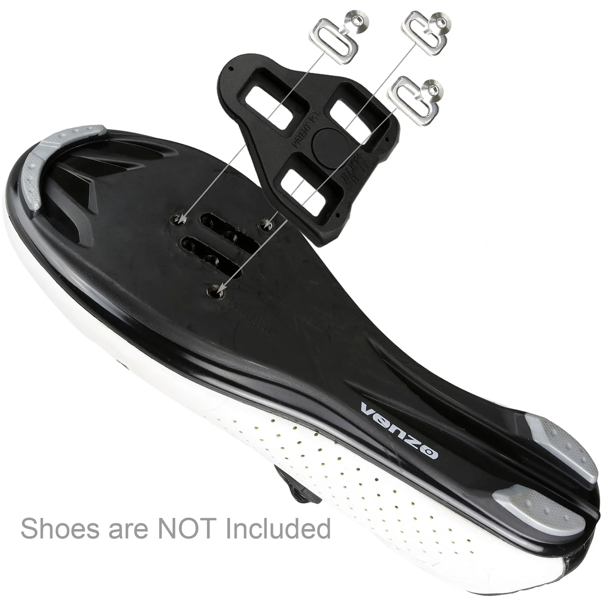 CyclingDeal Compatible with Peloton Look Delta (0 Degree Fixed) Non-Slip Bike Cleats- Premium - Indoor Cycling Bicycle Cleat Set - Fully Identical or Compatible with Peloton Indoor Bikes Pedals