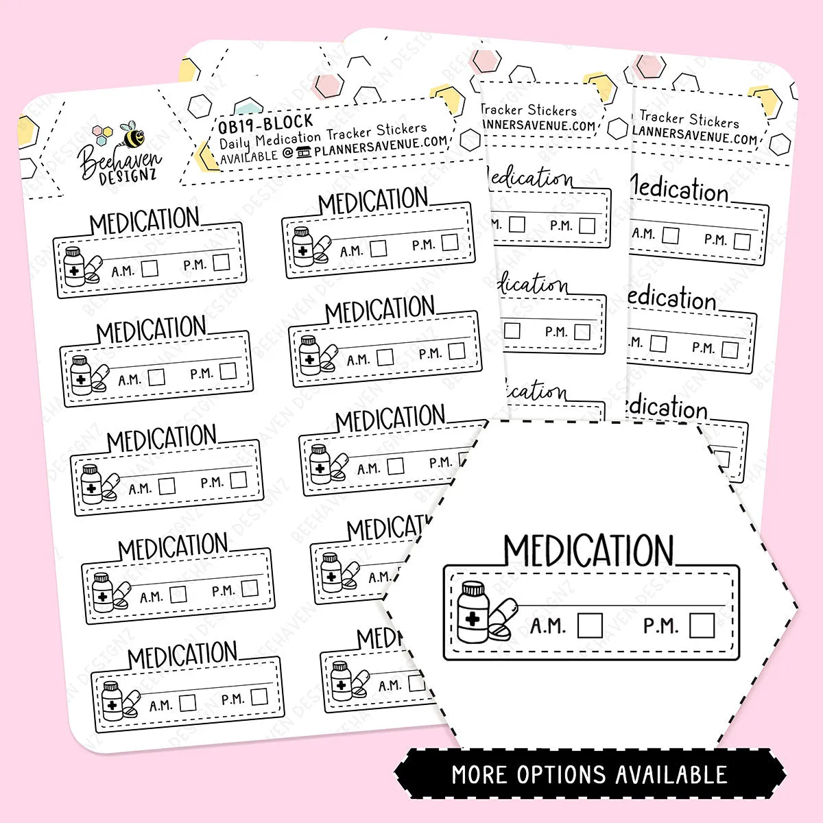 Daily Medication Tracker Planner Stickers