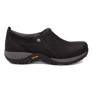 Dansko Patti Walking Shoes - Black Nubuck