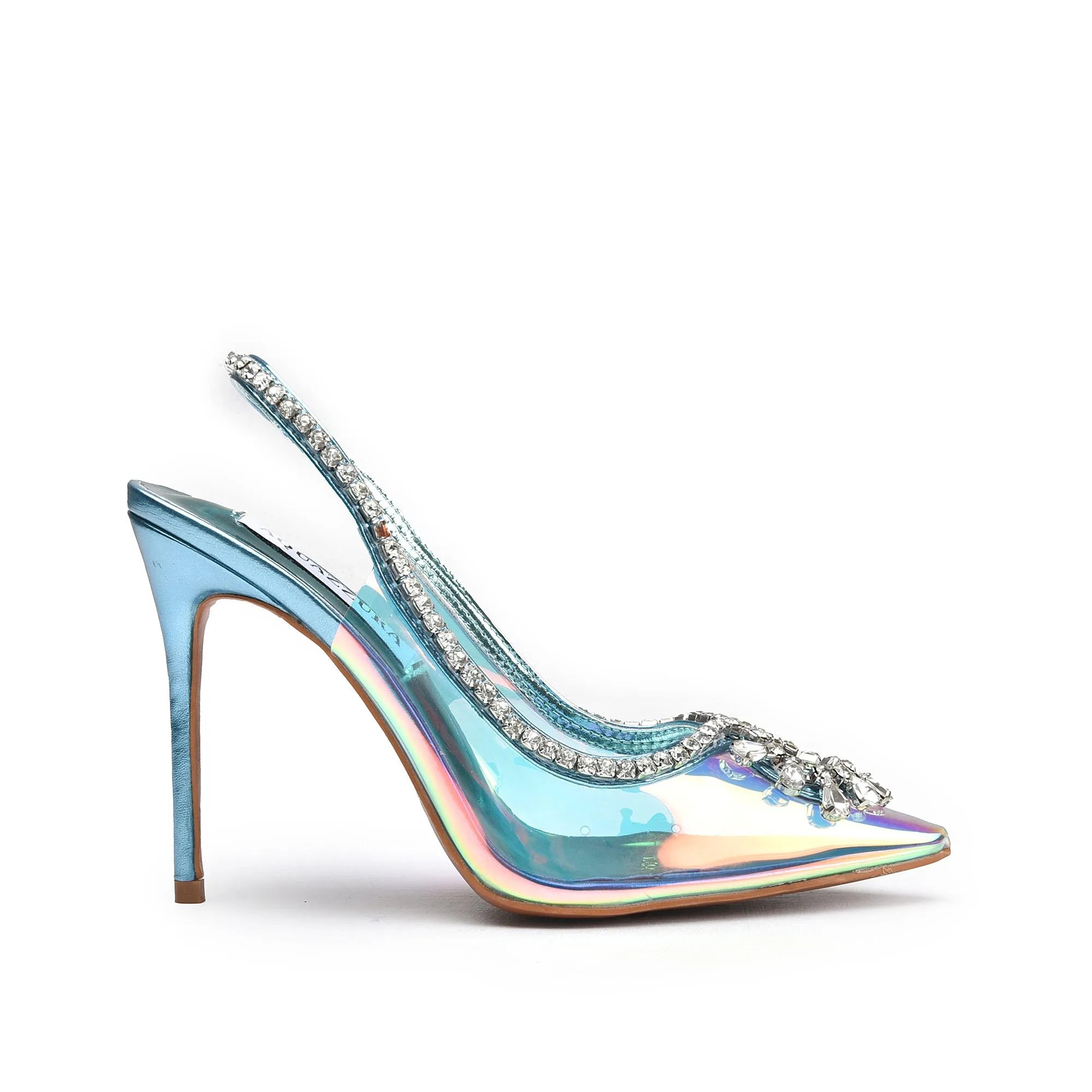 Dazzling Iridescent Slingback High Heel Pumps | 412N-N