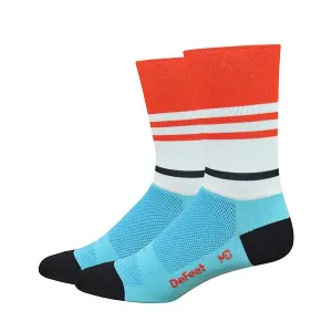 DeFeet Aireator 6" Socks Light Blue/Poinciana