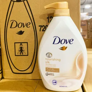 Dove BW Nourishing Silk W/PUMP 720ML (4 Pcs Lot)