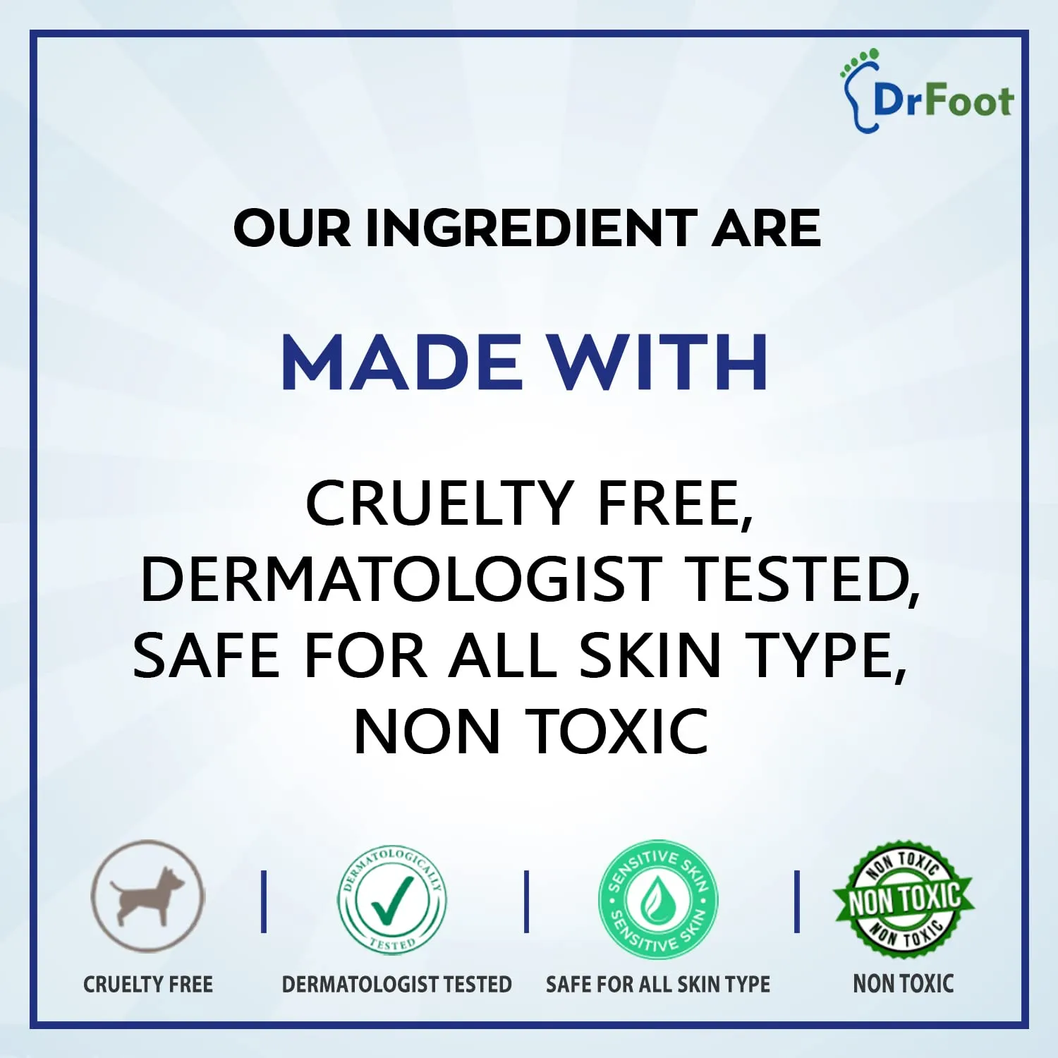 Dr Foot Ultra Sweat Absorbing Foot Powder Helps to remove Sweaty Feet with Unique Absorbent Formula with Zinc Oxide, Tricalcium Phosphate - 100 Gm