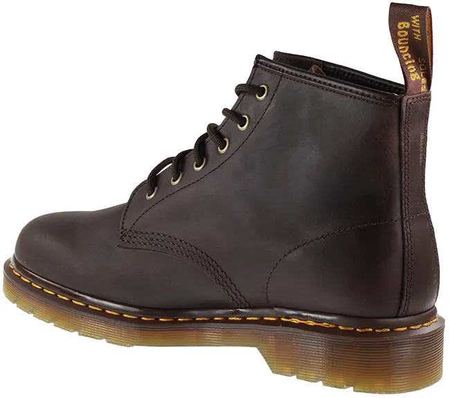 Dr Martens Shoes Mens 101 Crazy Horse Dark Brown