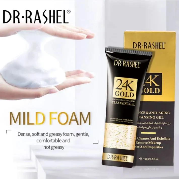 Dr.Rashel 24K Gold Radiance & Anti-Aging Cleansing Gel 100ml DRL-1483