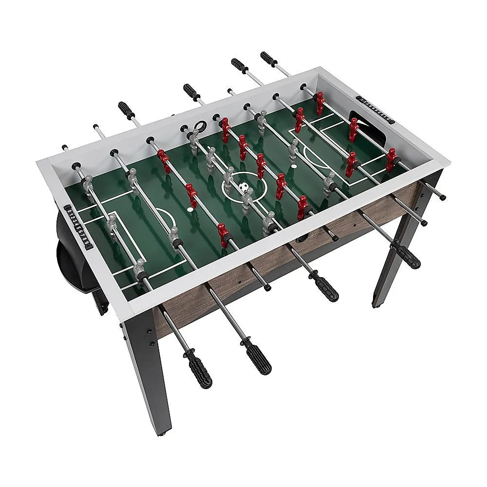 Durable Foosball Table with Chrome Steel Rods, Ball Serve Cups