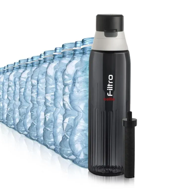 Filtro Water Bottle With Activated Carbon Filter, 1000ml