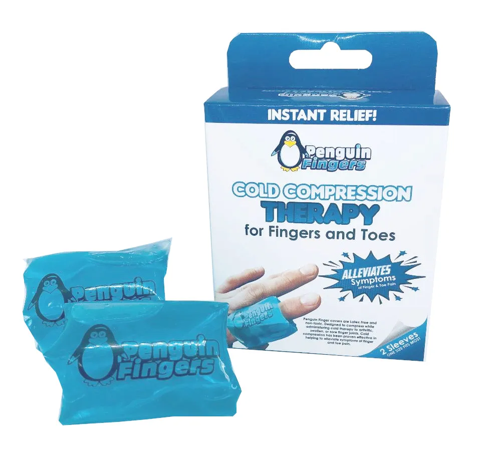 Finger and Toe Cold Gel Ice Pack, The Orginal Rollon Cryotherapy Compression Sleeve