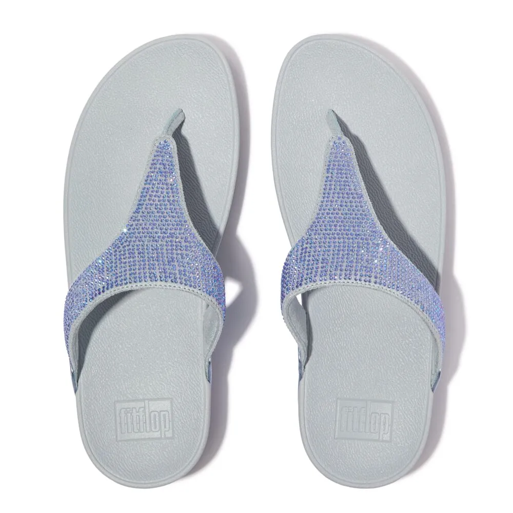 FitFlop Lulu Crystal Embellished Sandals - Quiet Blue