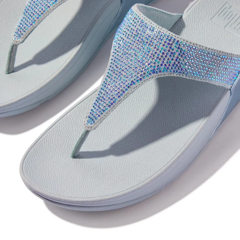 FitFlop Lulu Crystal Embellished Sandals - Quiet Blue