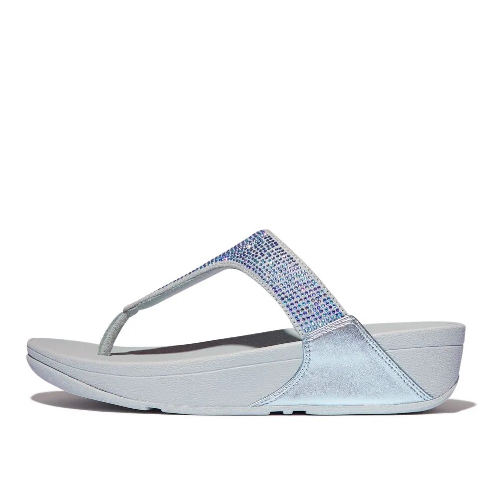 FitFlop Lulu Crystal Embellished Sandals - Quiet Blue