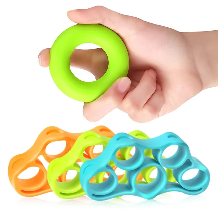 Fitness Finger Sports Silicone Rally Grip Set(Green)