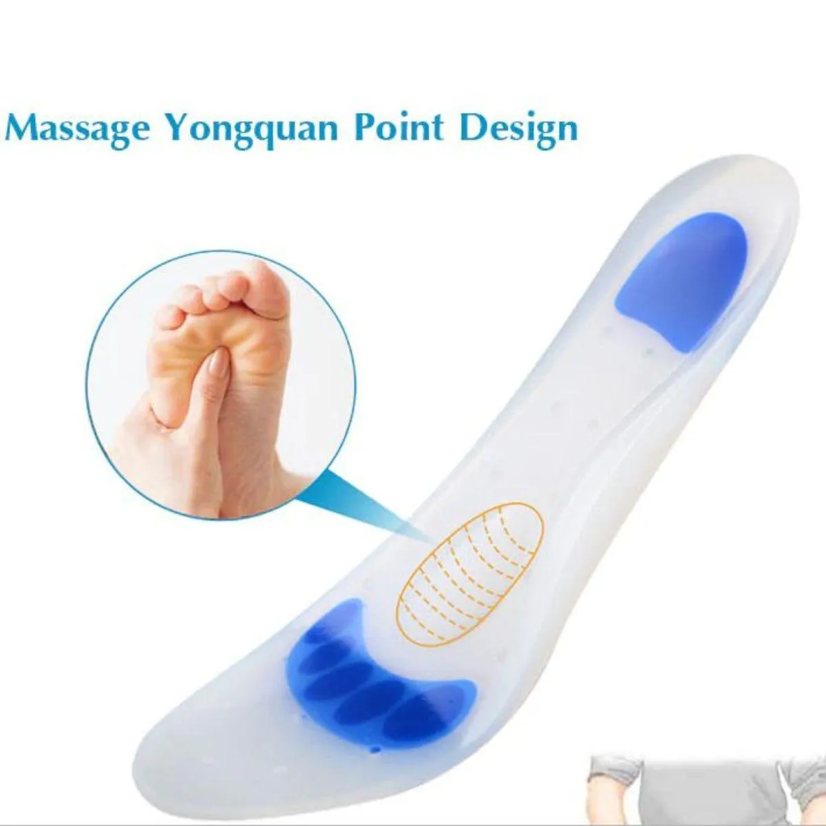 Foot Sole Silicone White