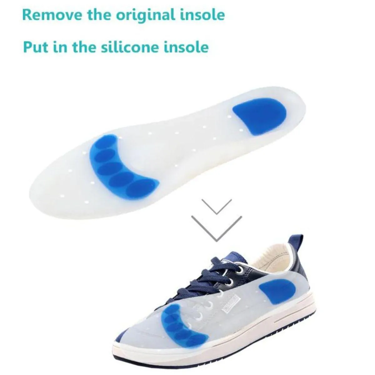 Foot Sole Silicone White