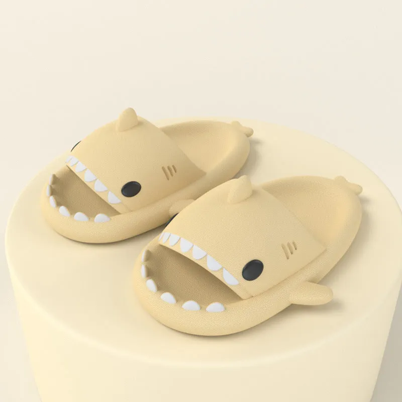 Funny Shark Cartoon Adult's Indoor Slippers Outdoor