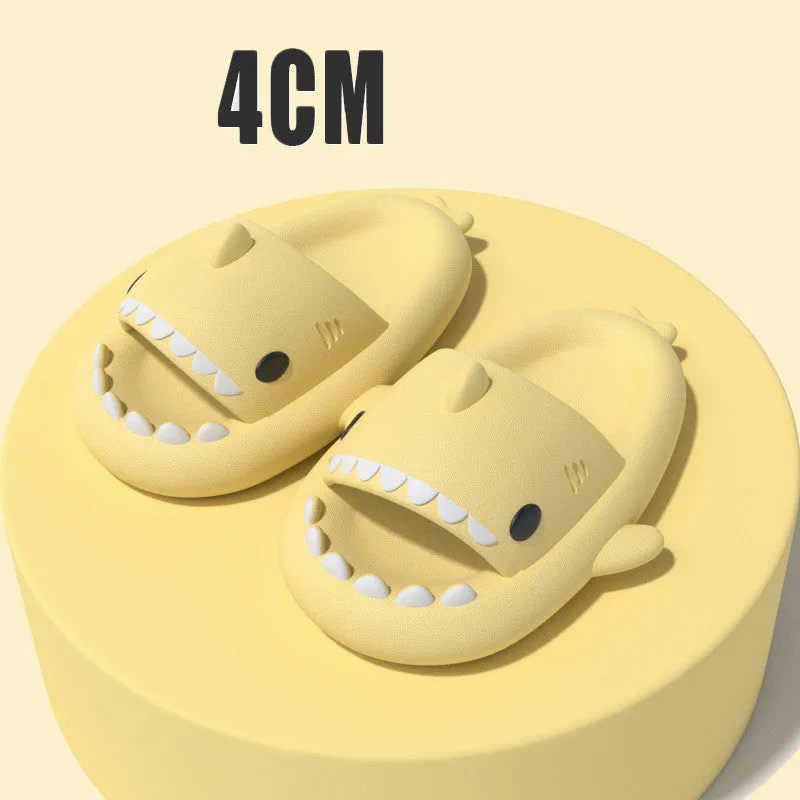 Funny Shark Cartoon Adult's Indoor Slippers Outdoor