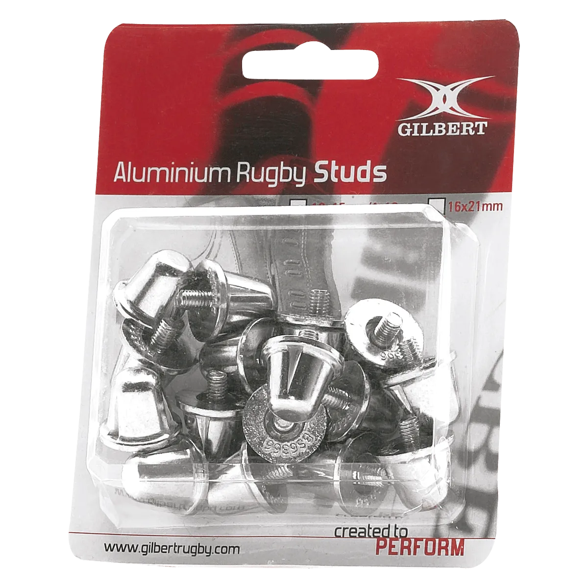 Gilbert Aluminum Replacement Rugby Studs (Blister Pack)