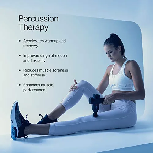 Hypervolt Plus, Featuring Quiet Glide Technology - Handheld Percussion Massage Gun | 3 Speeds, 5 Interchangeable Heads