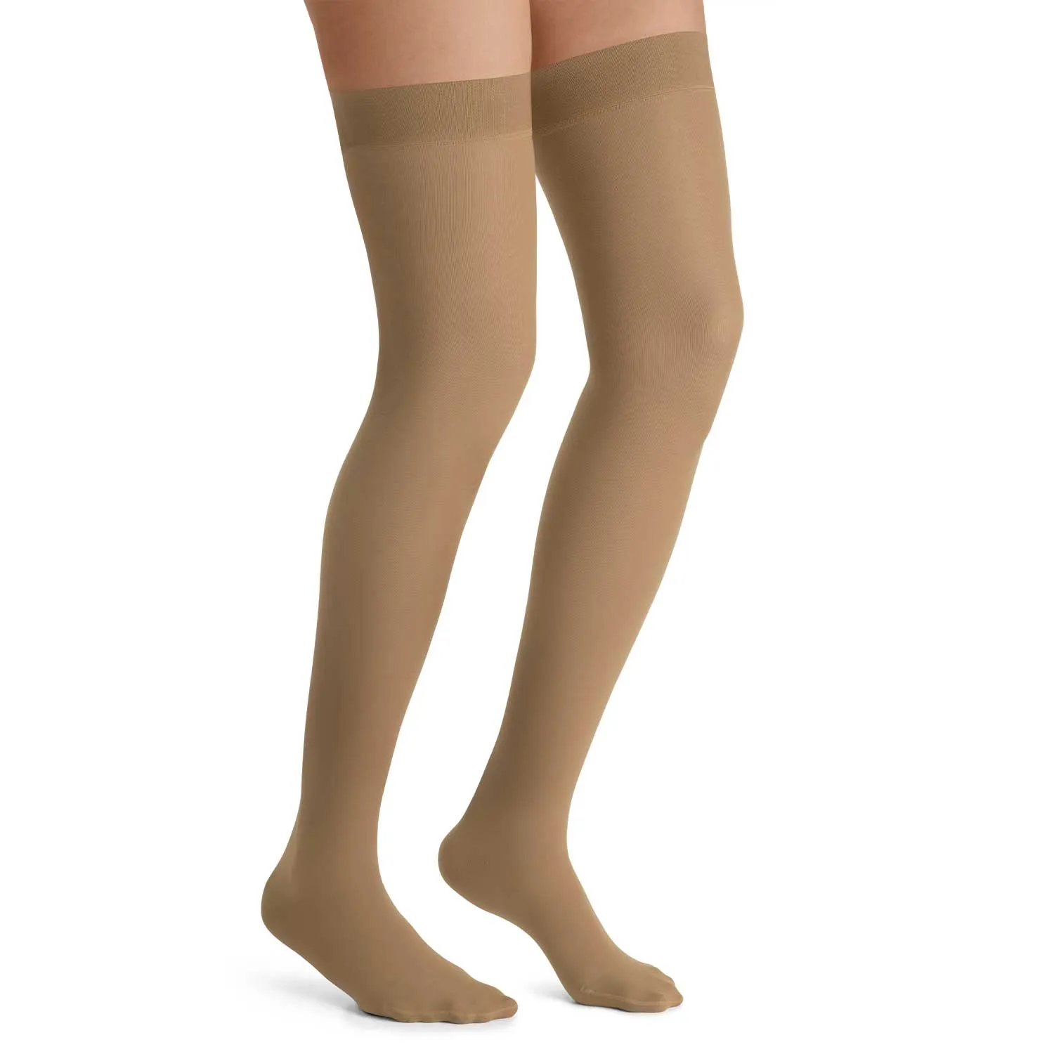 Jobst UltraSheer Closed Toe Thigh Highs w/ Silicone Dot Band - 30-40 mmHg