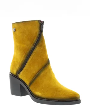 Jose Saenz 6514-V  Mostaza Mustard Suede Boot