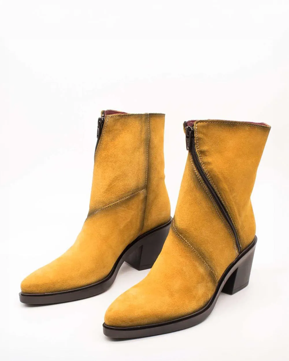 Jose Saenz 6514-V  Mostaza Mustard Suede Boot