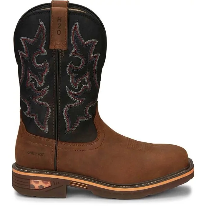 Justin Boots-Resistor 11" Waterproof Nano Composite Toe