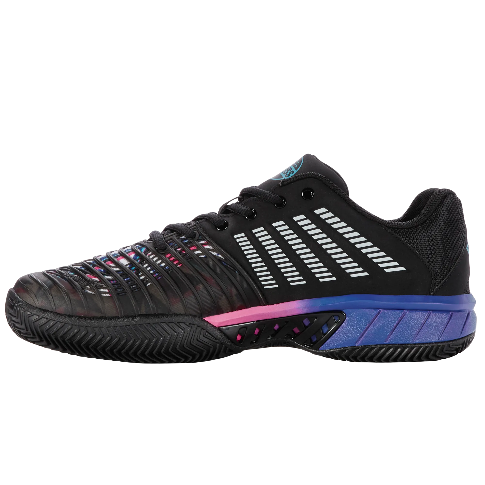 K-Swiss Men's Express Light 3 HB Padel Shoes Black Blue Neon Pink