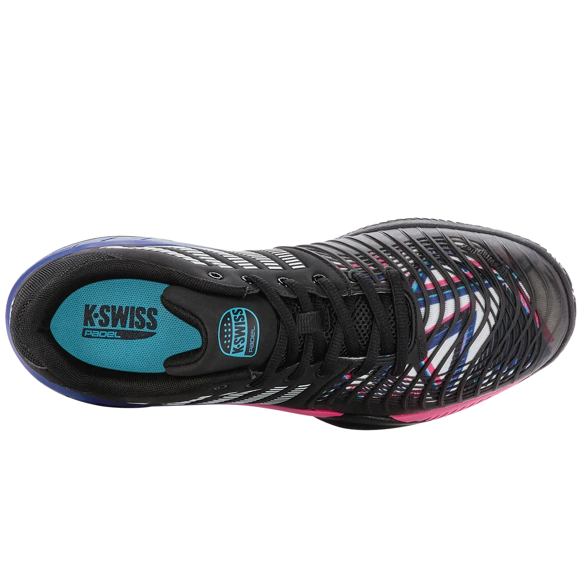 K-Swiss Men's Express Light 3 HB Padel Shoes Black Blue Neon Pink