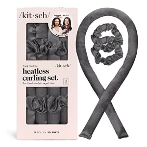 Kitsch Satin Heatless Curling Set - Hair Rollers for Heatless Curls