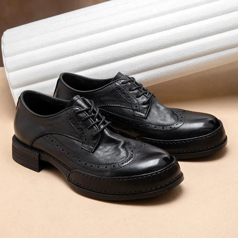 LavishLuxe Leather Dress Shoes