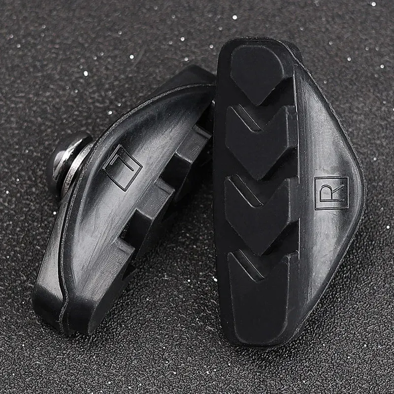 Lebycle Road Bicycle Cycling Braking C-Brake Pads Blocks Holders Durable Rubber Shoes 50mm Caliper Pads