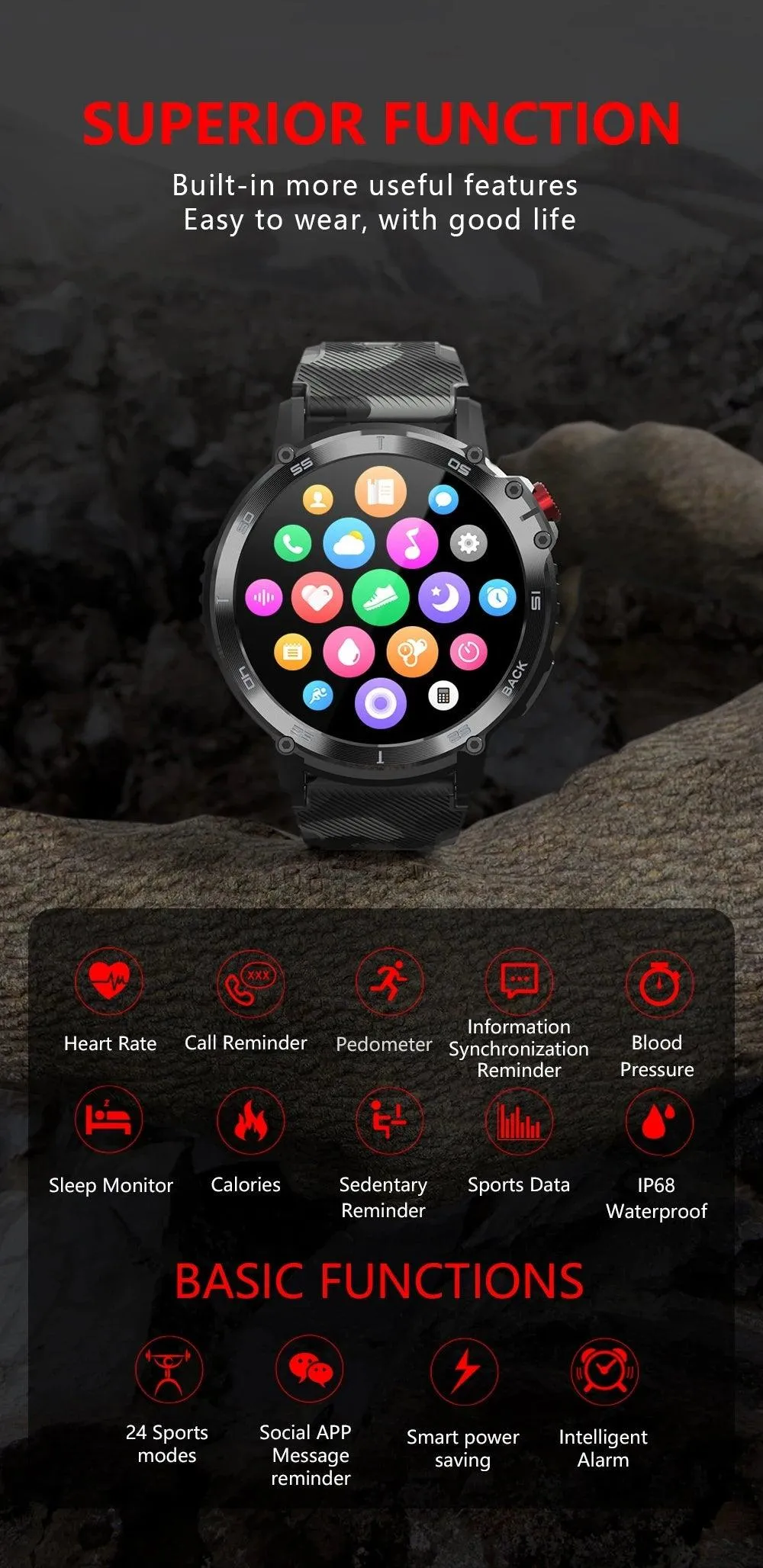 LEMFO C22 Smartwatch: Empower Your Lifestyle with Enhanced Connectivity and Health Monitoring