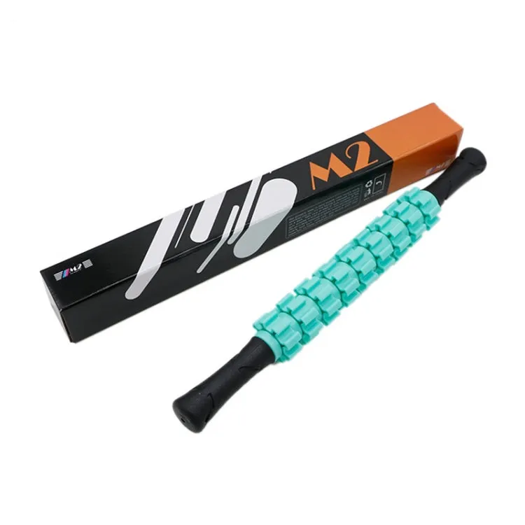 M2 Multifunctional Muscle Relaxation Gear Massage Stick Fitness Roller Rod Shaft (Mint Green)