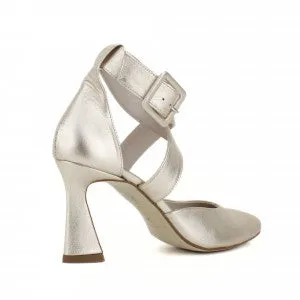 Marian Pointed Court Shoe with Cross Over Strap