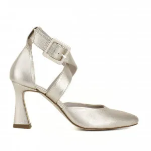 Marian Pointed Court Shoe with Cross Over Strap