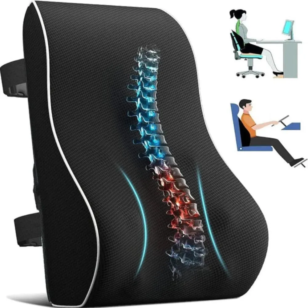 Memory Foam Lumbar Support Cushion