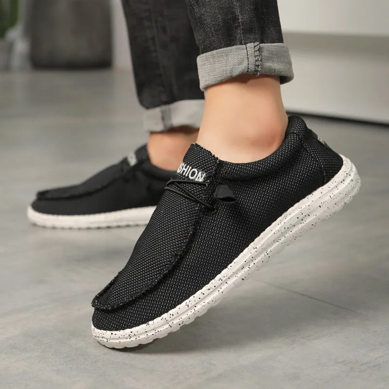 Men Canvas Shoes Fashion Men's Casual Shoes Light Non-slip Loafer Washed Denim Flat shoes Outdoor Sneakers Vulcanized Shoes