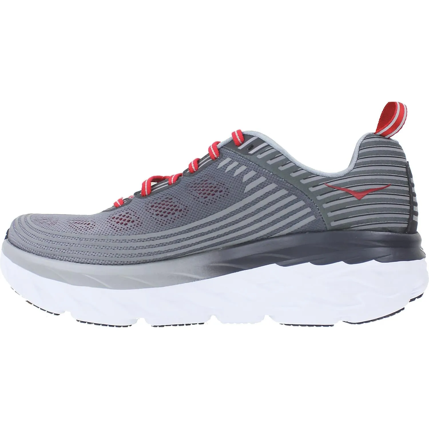 Men's Hoka One One Bondi 6 Alloy/Steel Gray Mesh