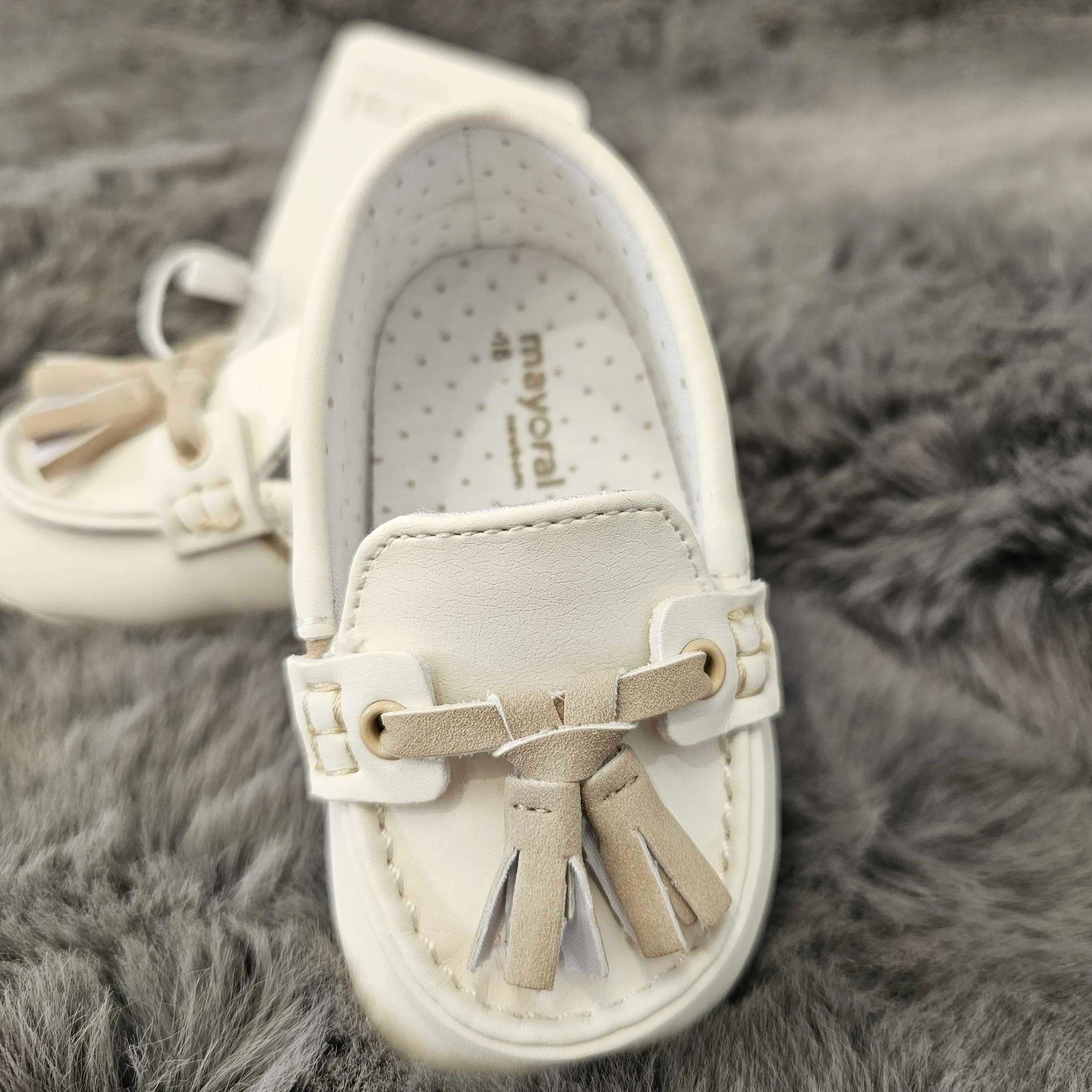 Natural/Malta Moccasin Style Shoes