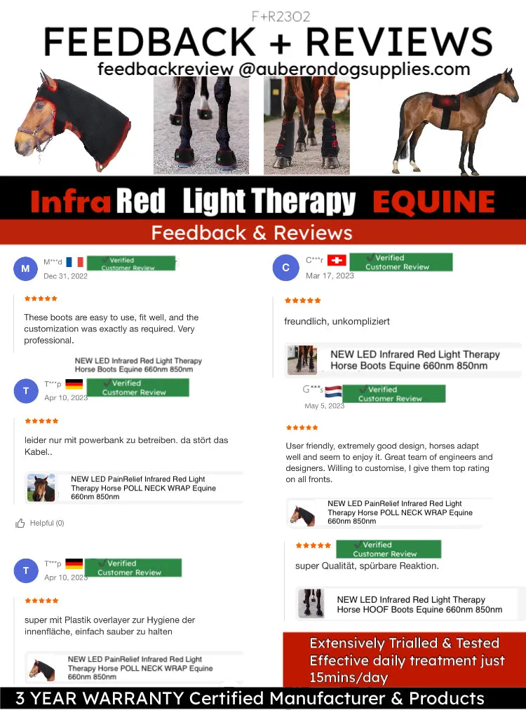 NEW Equine Infrared IRLT Poll Cap Hood Wrap **Built in Battery** Use anywhere anytime