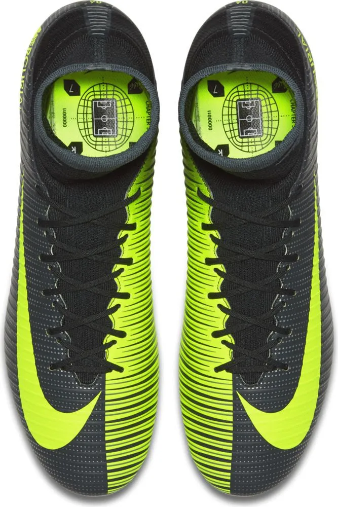 Nike Mercurial Veloce III Dynamic Fit CR7 FG Soccer Boots - Seaweed/Volt